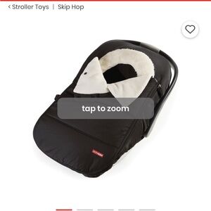 Skip Hop Black and Cream Stroller Cover